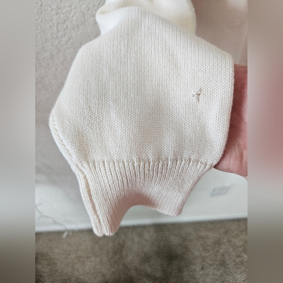 NWT J. Crew Factory Cotton Neutral Fair Isle Crewneck Sweater size L - Picture 8 of 11